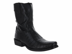 Botas IN MODA Imitación Cocodrilo Negro para Hombre