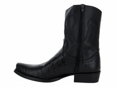 Botas IN MODA Imitación Cocodrilo Negro para Hombre