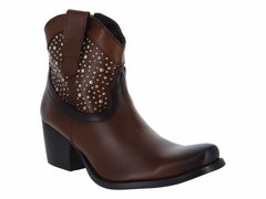 Botines In Moda Piel Harlem Coñac para Mujer