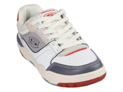 Tenis Skechers Street B Blanco y Rojo para Niño