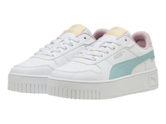 Tenis PUMA Carina Street Lacey Blanco, Menta y Rosa para Niña