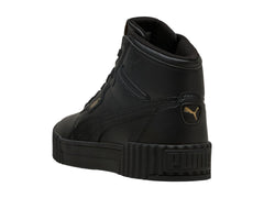 Tenis PUMA Carina 3.0 Mid Negro y Oro para Mujer