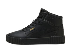Tenis PUMA Carina 3.0 Mid Negro y Oro para Mujer