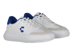 Tenis Charly Blancos con Azul para Niño