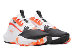 Tenis Under Armour Lockdown 7 Blanco y Naranja para Hombre