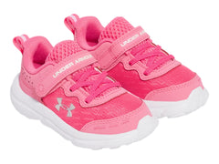 Tenis Under Armour Assert 10 Rosa y Blanco para Niña