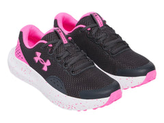 Tenis Under Armour GGS Surge 4 Negro y Rosa para Niña