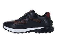 Tenis Vertical Negro Textura Serpiente para Hombre