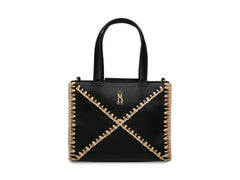 Bolso Steve Madden Baris Negro y Dorado para Mujer