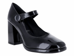 Zapatillas de Charol Negro Stefania para Mujer