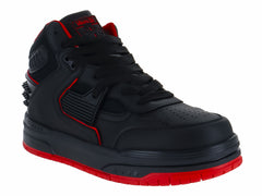 Botines Deportivos Clasben Negro y Rojo para Hombre
