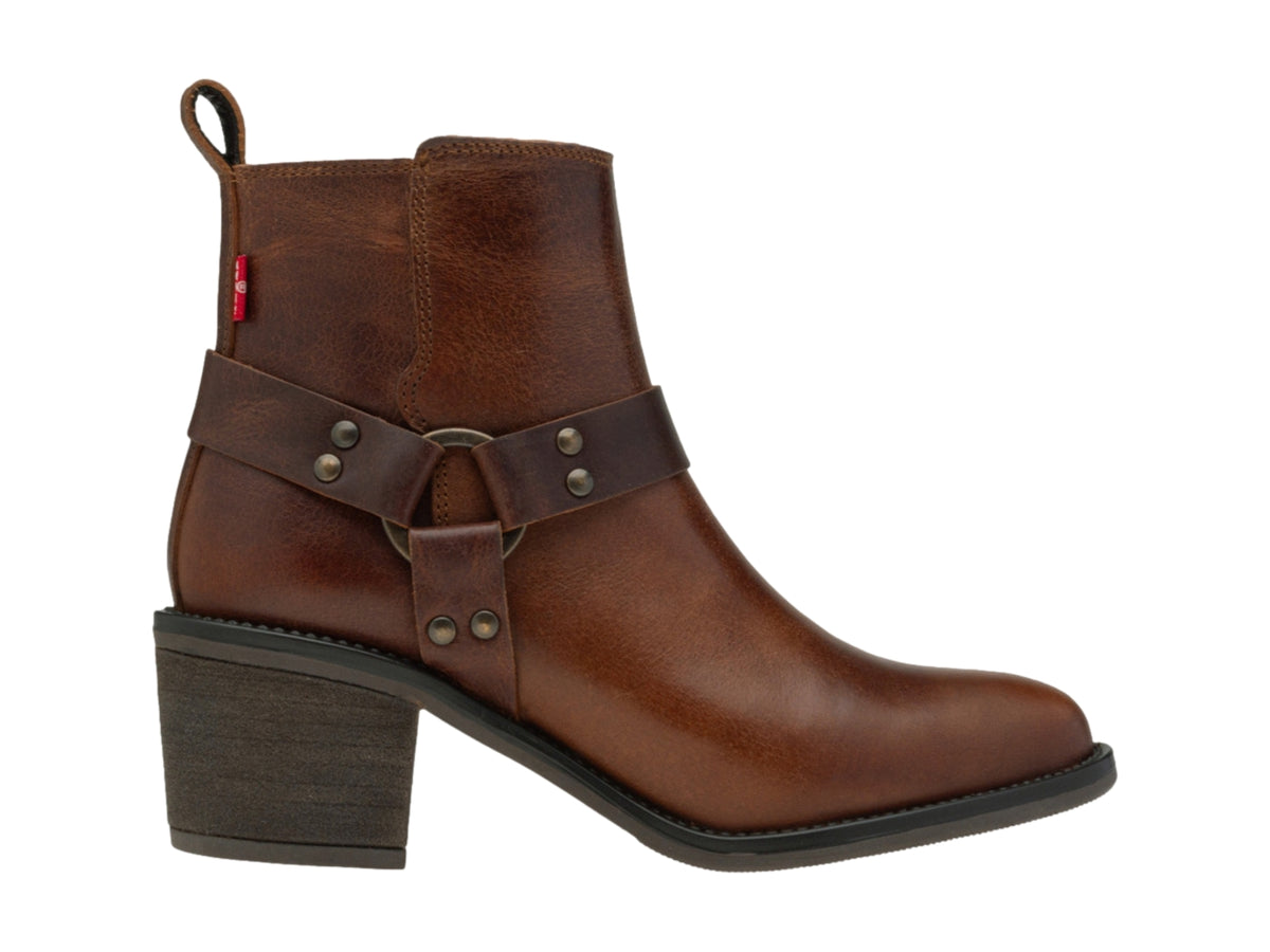 Botas Levis (Pu) Botin Cafe Dama 122520 Para Mujer