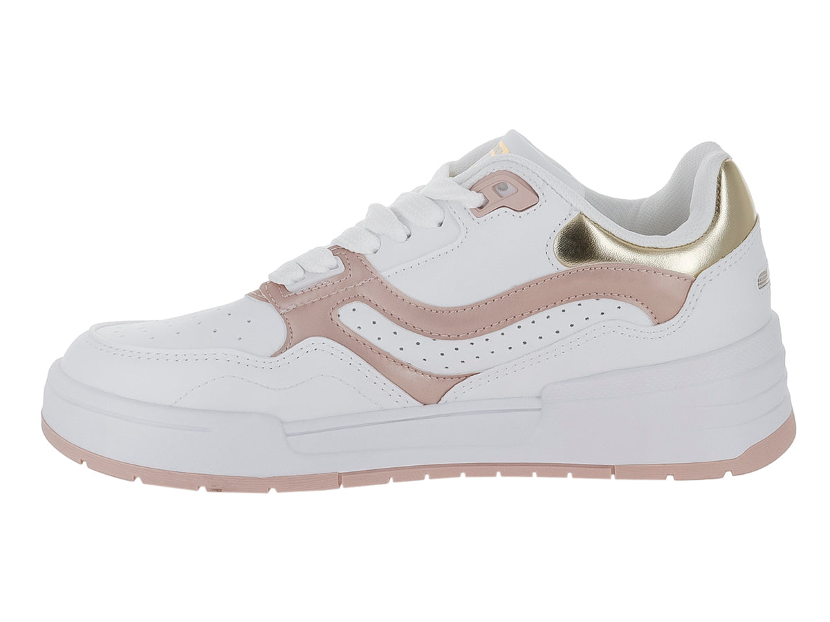 Tenis Clasben Mika Blanco Oro Rosado para Mujer