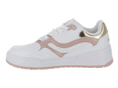 Tenis Clasben Mika Blanco Oro Rosado para Mujer