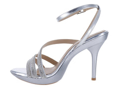 Sandalias Zapatilla Roze Color Plata para Mujer