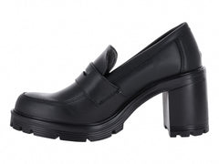 Zapatos Tacones Mocasines Green Love Negro para Mujer