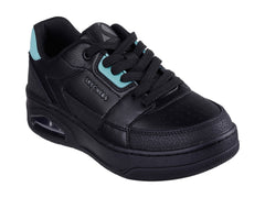 Tenis Skechers One Court Negro con Turquesa para Mujer