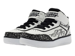 Tenis Skechers Sport Court 92 Blanco y Negro para Niño