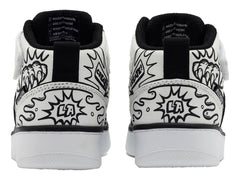 Tenis Skechers Sport Court 92 Blanco y Negro para Niño
