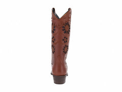 Botas Vaqueras Caballo Dorado Color Moka para Mujer