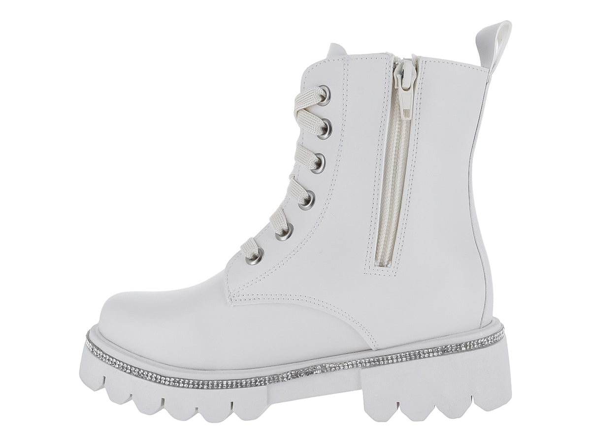 Botas Kassandra Blanco Plata para Niña