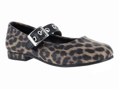 Ballerinas Vavito Animal Print Café para Niña