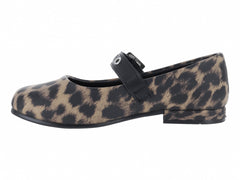 Ballerinas Vavito Animal Print Café para Niña