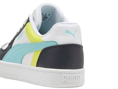 Tenis PUMA Caven 2.0 Block Blanco y Azul para Niño