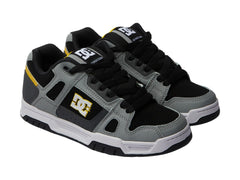 Tenis DC Shoes Stag Gris y Amarillo para Hombre