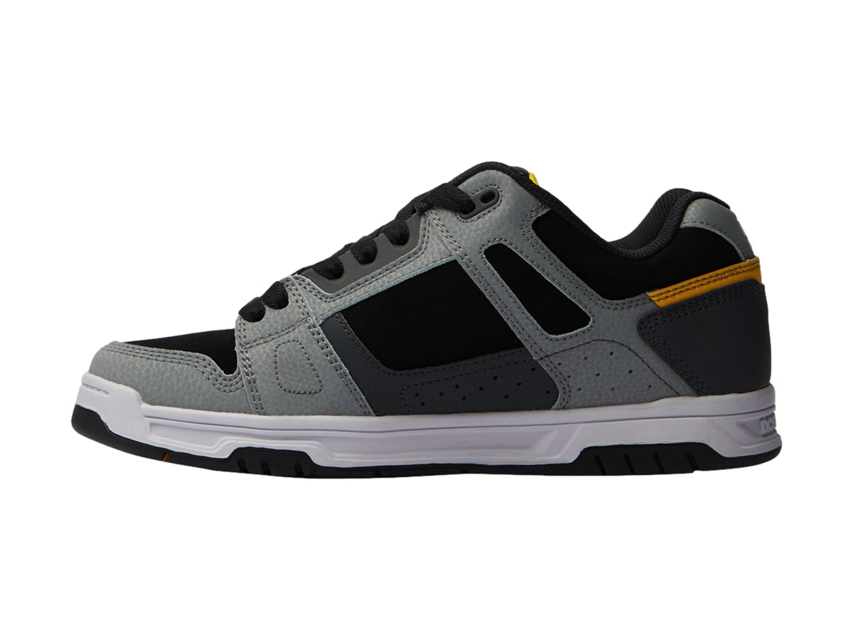 Tenis DC Shoes Stag Gris y Amarillo para Hombre