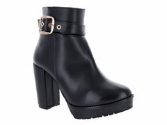 Botines Luna Rosa Negros para Mujer