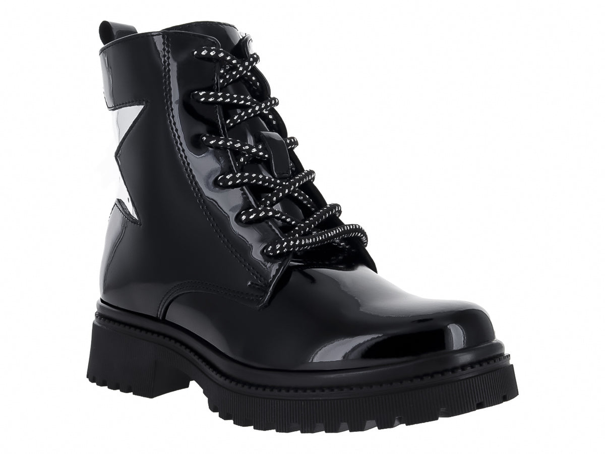 Botines YUYIN de Charol Negro para Niña