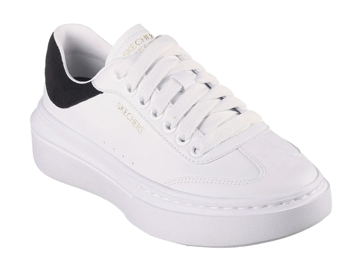 Tenis Skechers Cordova Classic Blanco y Negro para Mujer