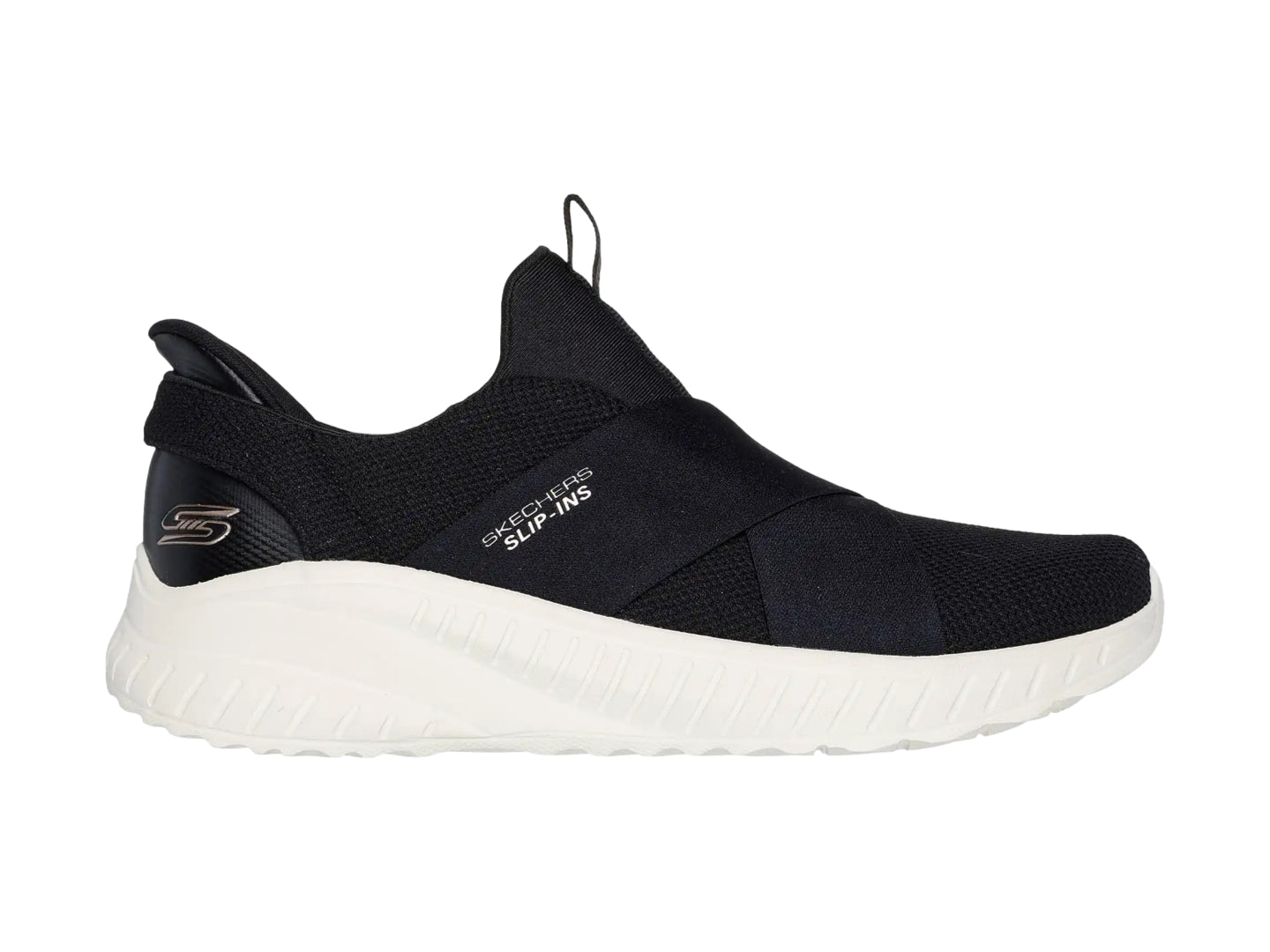 Tenis Skechers BOBS Squad Chaos Negro para Mujer | Calzzapato