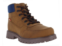 Botas Militares Yuyin Color Cajeta para Niño