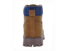 Botas Militares Yuyin Color Cajeta para Niño