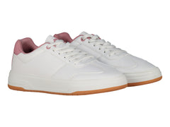 Tenis Charly Classic Blanco con Rosa y Café para Mujer