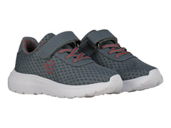 Tenis Charly Road Casual Gris y Rojo para Niño