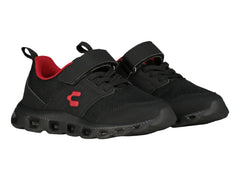Tenis Charly Relax Negro con Rojo para Niño