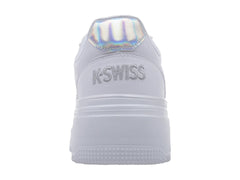 Tenis K-Swiss Brigid Blanco y Plata para Mujer