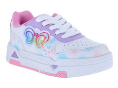 Tenis New Boys Blanco y Rosa para Niña