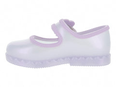 Zapatos Flats Mini Melissa Lila Perlado para Niña