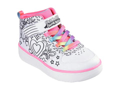 Tenis Skechers Sport Court 92 Blanco para Niña