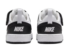 Tenis Nike Court Borough Low Recraft Blanco y Negro para Niño