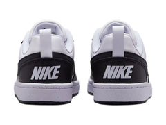 Tenis Nike Court Borough Low Blanco y Negro para Niño