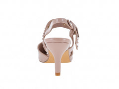 Zapatillas Perugia Beige de Charol para Mujer
