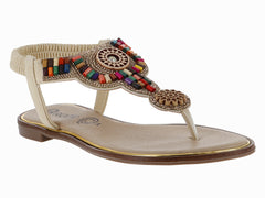 Sandalias Roze Beige para Mujer