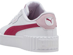 Tenis PUMA Carina 3.0 Blanco y Rosa para Niña