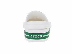 Sandalias Crocs Crocband Blanco y Verde para Niño