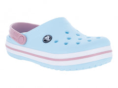 Sandalias Crocs Crocband Azul Claro y Blanco para Niño
